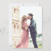 Spring Tulip Waterverf Boeket | Foto Save The Date (Achterkant)