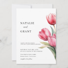 Spring Tulip Wedding Kaart