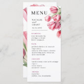Spring Tulip Wedding Menu (Voorkant / Achterkant)