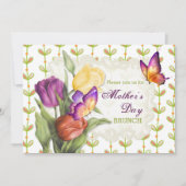 Spring Tulips 2 Moederdag Brunch Kaart (Voorkant)
