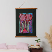 Spring Tulips Bloem Tulp Kunst Hangend Wandkleed (Slaapkamer)