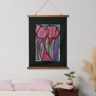 Spring Tulips Bloem Tulp Kunst Hangend Wandkleed