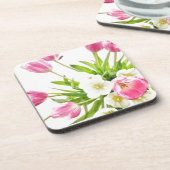 Spring Tulips Bouquet Drankjes Onderzetter (Linkerzijde)
