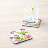 Spring Tulips Bouquet Drankjes Onderzetter (Rechterzijde)