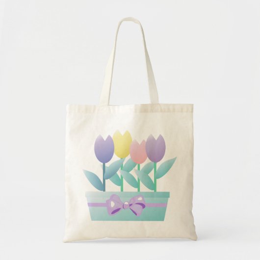Spring Tulips Canvas tas (Voorkant)