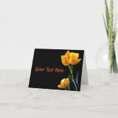 Spring Tulips Elegant Note Cards Kaart (Voorkant)