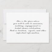 Spring Tulips Flat Save The Date Card (Achterkant)