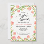 Spring Tulips Floral Vrijgezellenfeest Kaart (Voorkant)