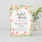 Spring Tulips Floral Vrijgezellenfeest Kaart (Staand voorkant)