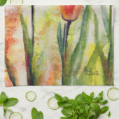 Spring Tulips Kitchen Towel Theedoek (Gevouwen)