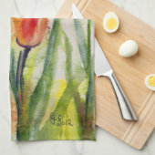 Spring Tulips Kitchen Towel Theedoek (Quarter Fold)