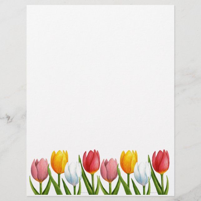 Spring Tulips Letterhead (Voorkant)