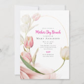 Spring Tulips Moederdag Brunch Kaart (Voorkant)