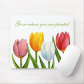 Spring Tulips Mousepad Muismat (Met muis)
