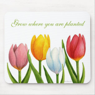 Spring Tulips Mousepad Muismat