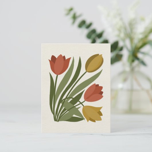 Spring Tulips Notecard Bedankkaart (Staand voorkant)
