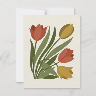 Spring Tulips Notecard Bedankkaart