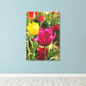 Spring Tulips (Oregon) Canvas Afdruk (Insitu (Houten vloer))