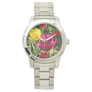 Spring Tulips (Oregon) Horloge