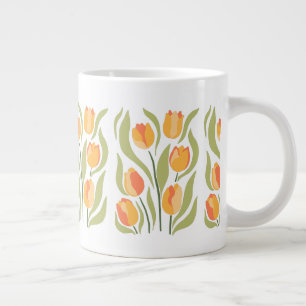 Spring Tulips Patroon Grote Koffiekop