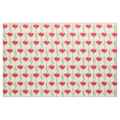 Spring tulp rood en groen waterverf stof (Fat Quarter)