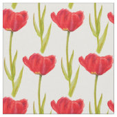 Spring tulp rood en groen waterverf stof (Close Up)