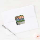 Spring tulp tuin print sticker (Envelop)