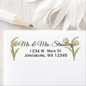 Spring Tulpen bruiloft aangepaste retour adres Etiket (Insitu)