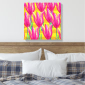 Spring Tulpen Canvas Print (Insitu (Slaapkamer))