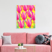 Spring Tulpen Canvas Print (Insitu (Woonkamer))