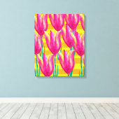 Spring Tulpen Canvas Print (Insitu (Houten vloer))