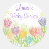 Spring Tulpen Sticker (Voorkant)