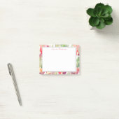 Spring Tulpen Waterverf Bloemen met Jouw naam Post-it® Notes (Kantoor)