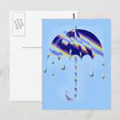 Spring Umbrella Briefkaart (Voorkant / Achterkant)