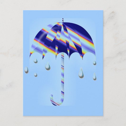 Spring Umbrella Briefkaart (Voorkant)