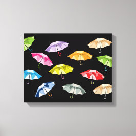 Spring Umbrellas Canvas Afdruk