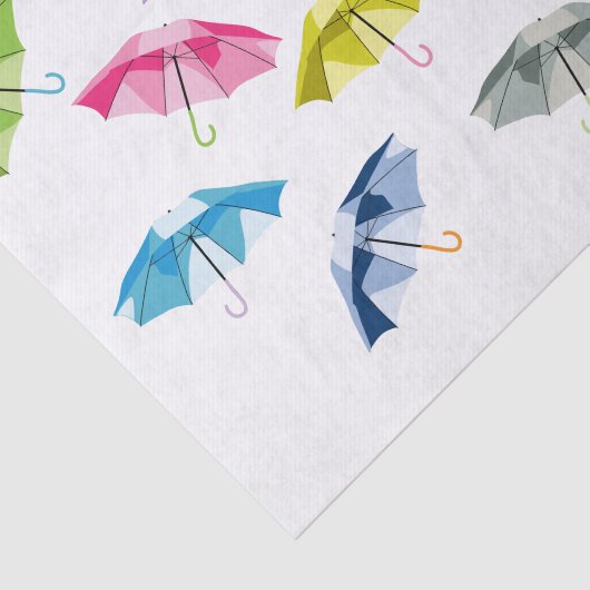 Spring Umbrellas Tissuepapier (Detail)