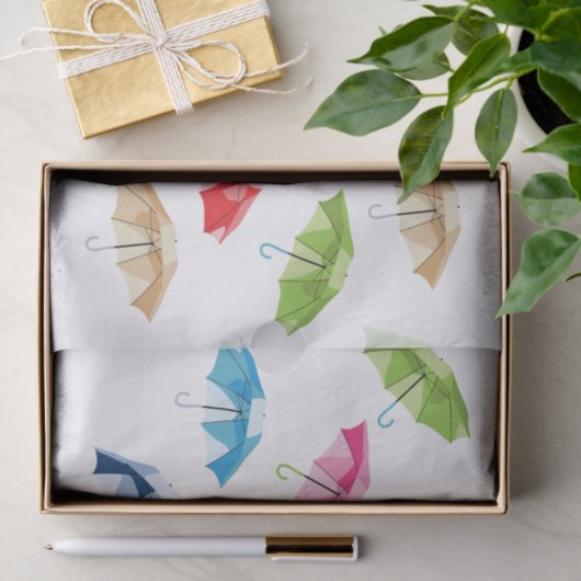 Spring Umbrellas Tissuepapier (Geschenk)