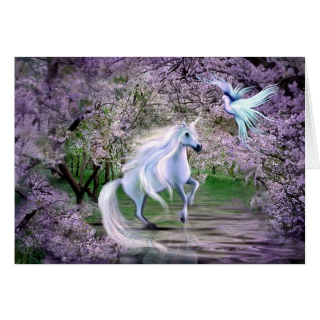 Spring Unicorn fantasy (Voorkant Horizontaal)