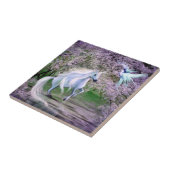 Spring Unicorn fantasy Tegeltje (Zijkant)