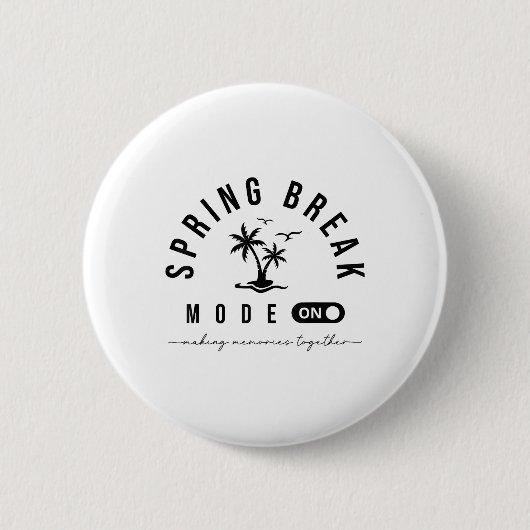 Spring Vacation Break 2025 Mode op Party Ready Bea Ronde Button 5,7 Cm (Voorkant)