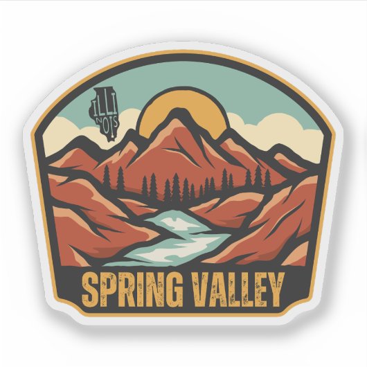 Spring Valley, Illinois Sticker (Voorkant)