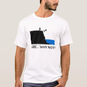Spring van een klip af t-shirt (Voorkant)
