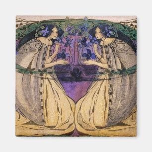 Spring van Frances Macdonald Magneet