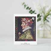 Spring van Giuseppe Arcimboldo Briefkaart (Staand voorkant)