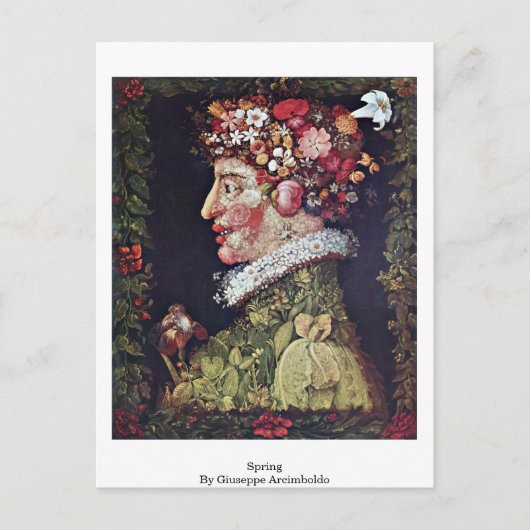 Spring van Giuseppe Arcimboldo Briefkaart (Voorkant)