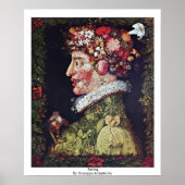 Spring van Giuseppe Arcimboldo Poster (Voorkant)