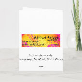 Spring veld groetenkaart kaart (Achterkant)