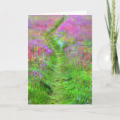 Spring veld groetenkaart kaart (Voorkant)