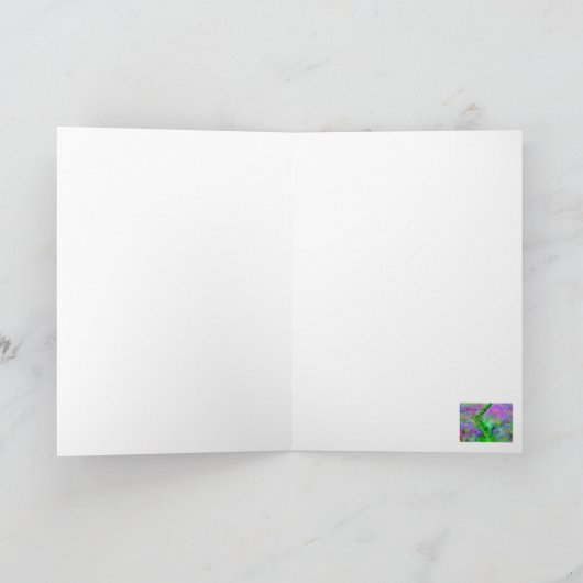 Spring veld groetenkaart kaart (Binnen)